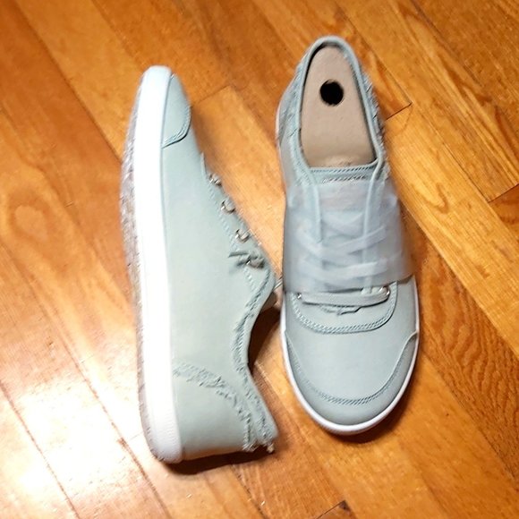 Chaussures Sneakers Slip-ons Skechers Bobs B Cute - Sauge/Sage - Size 10 - Picture 2 of 6